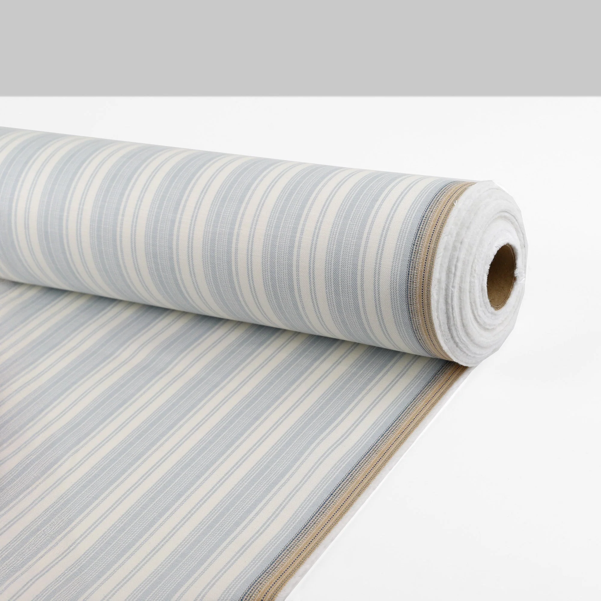 Barcode Stripe Stretch Cotton Twill - Mist - Image 3