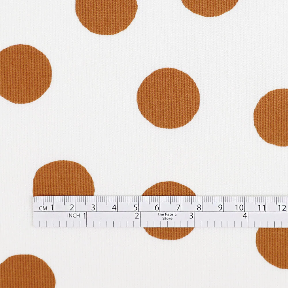 Big Spot Stretch Cotton - Ochre - Image 4