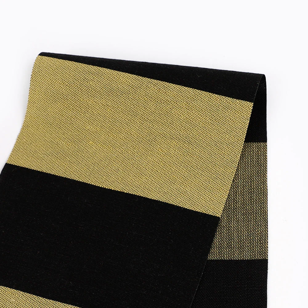 Bold Stripe Linen/Viscose - Bamboo Shoot