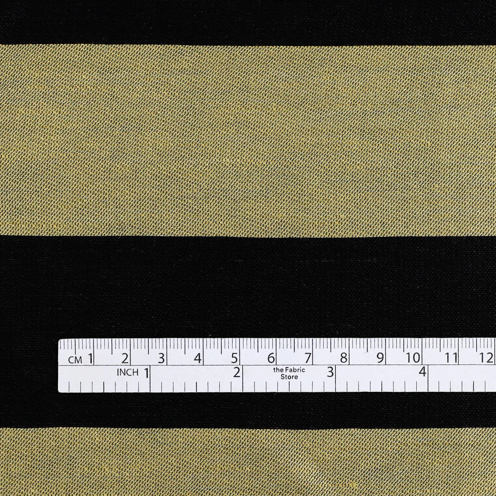 Bold Stripe Linen/Viscose - Bamboo Shoot - Image 4