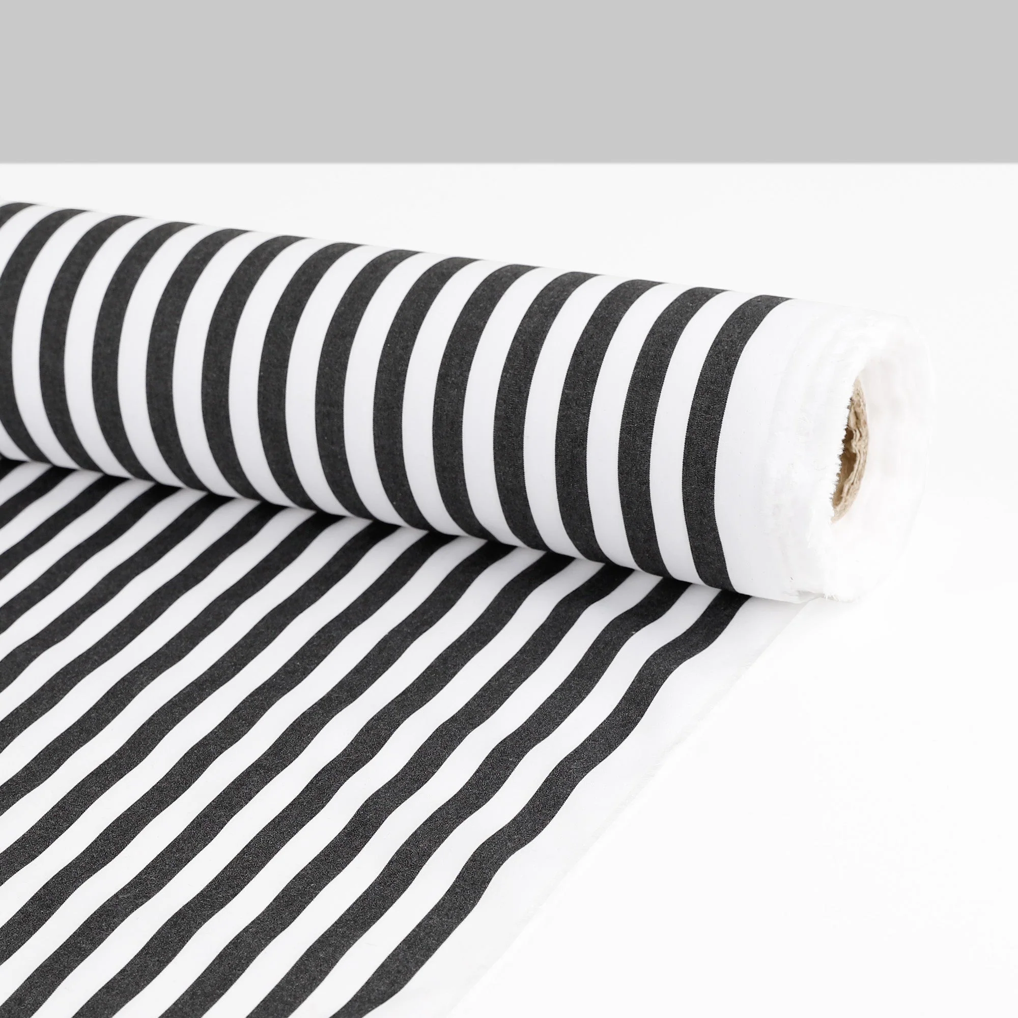 Bold Warp Stripe Cotton - Black - Image 3