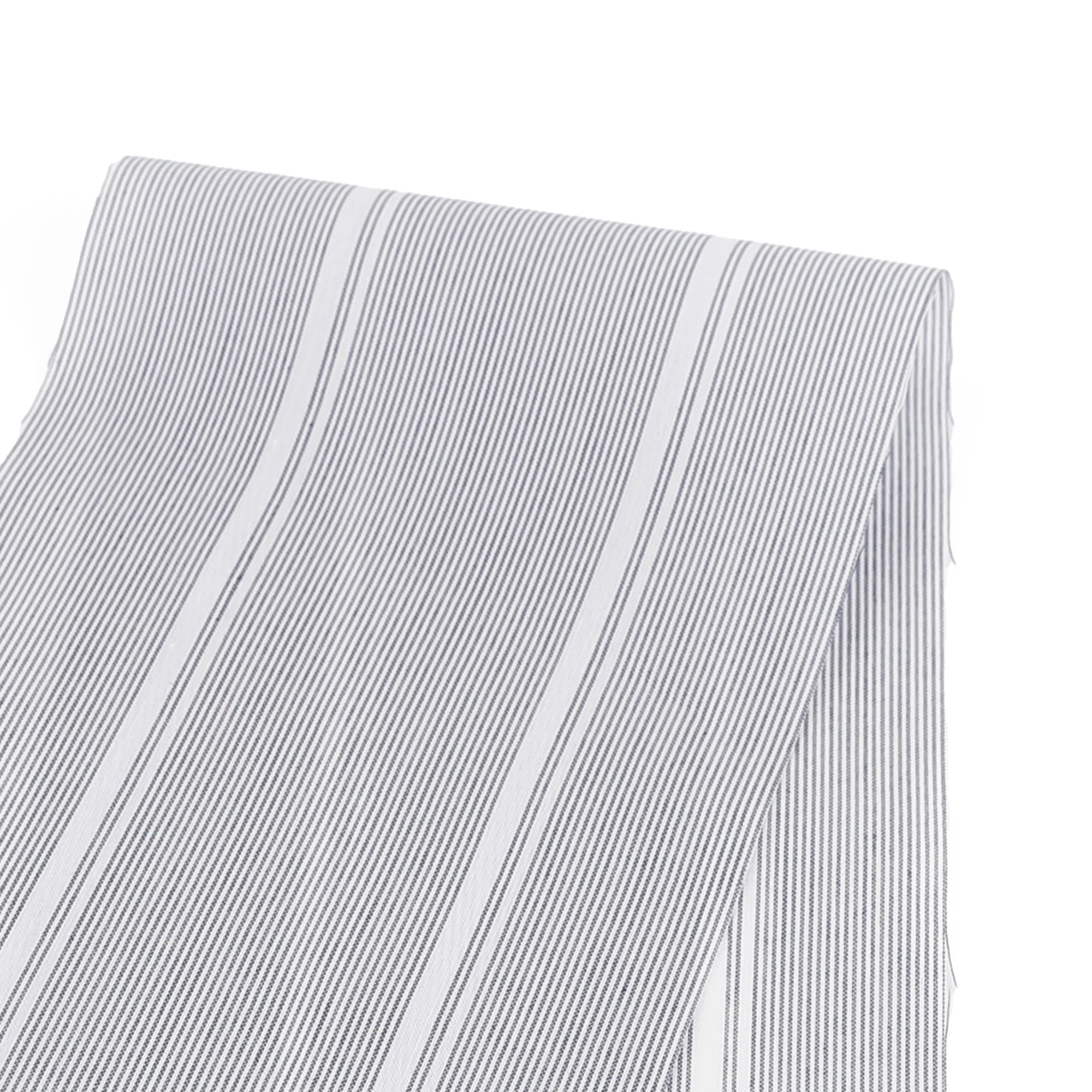 Broken Stripe Cotton/Poly - Navy/White