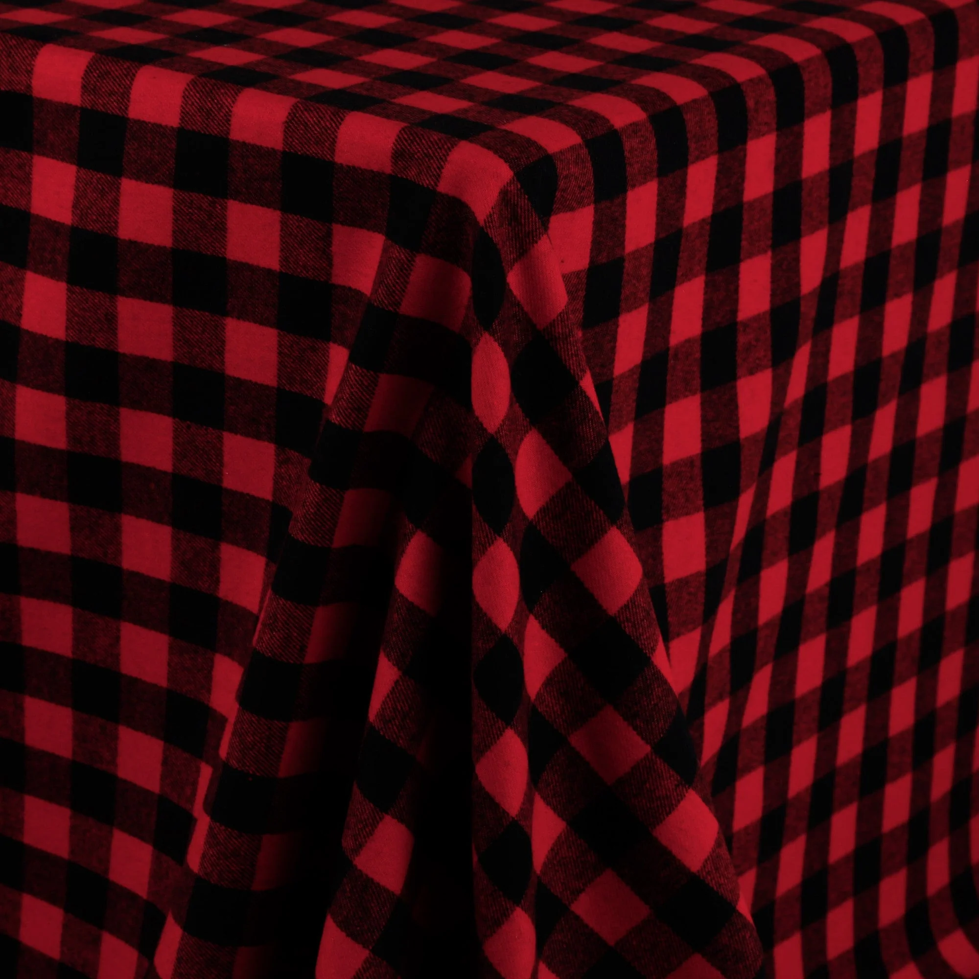 Buffalo Check Brushed Cotton - Red/ Black - Image 2