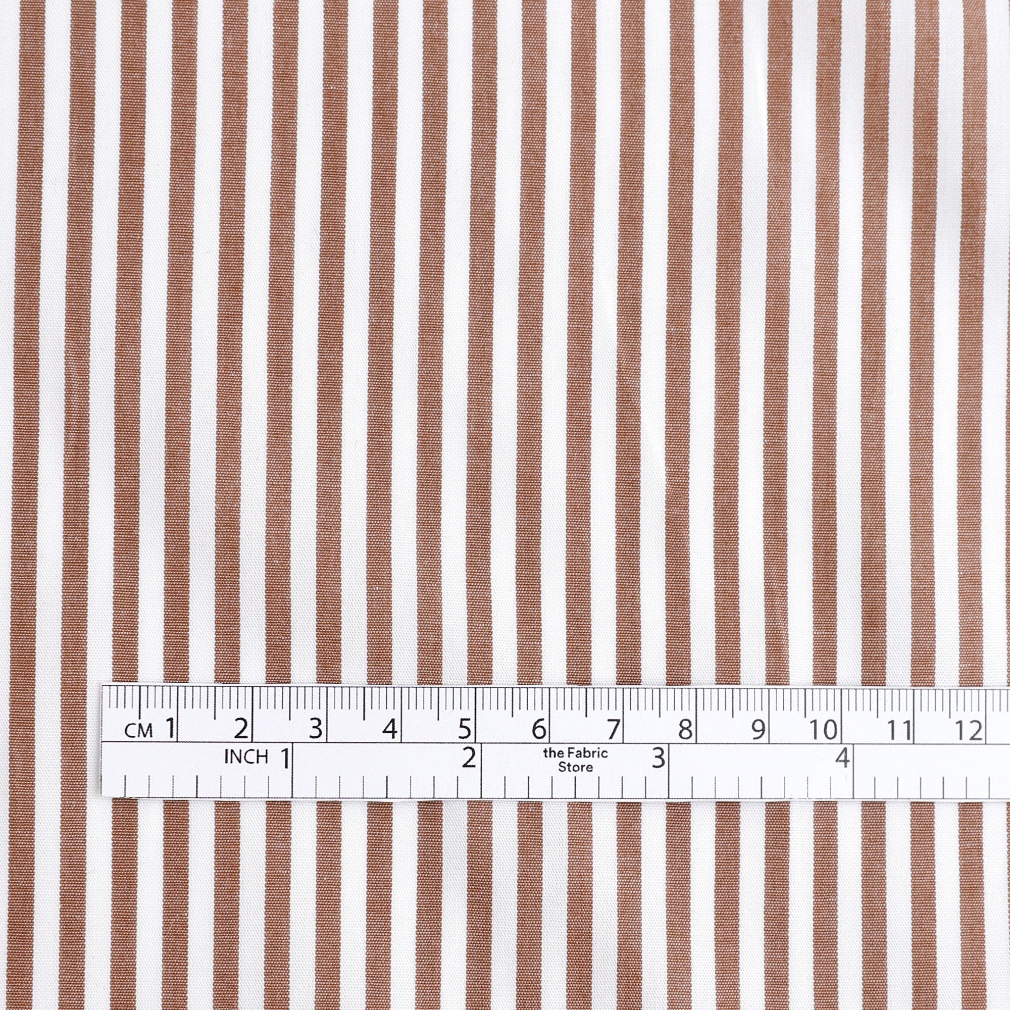 Candy Stripe Cotton - Hot Choc - Image 4