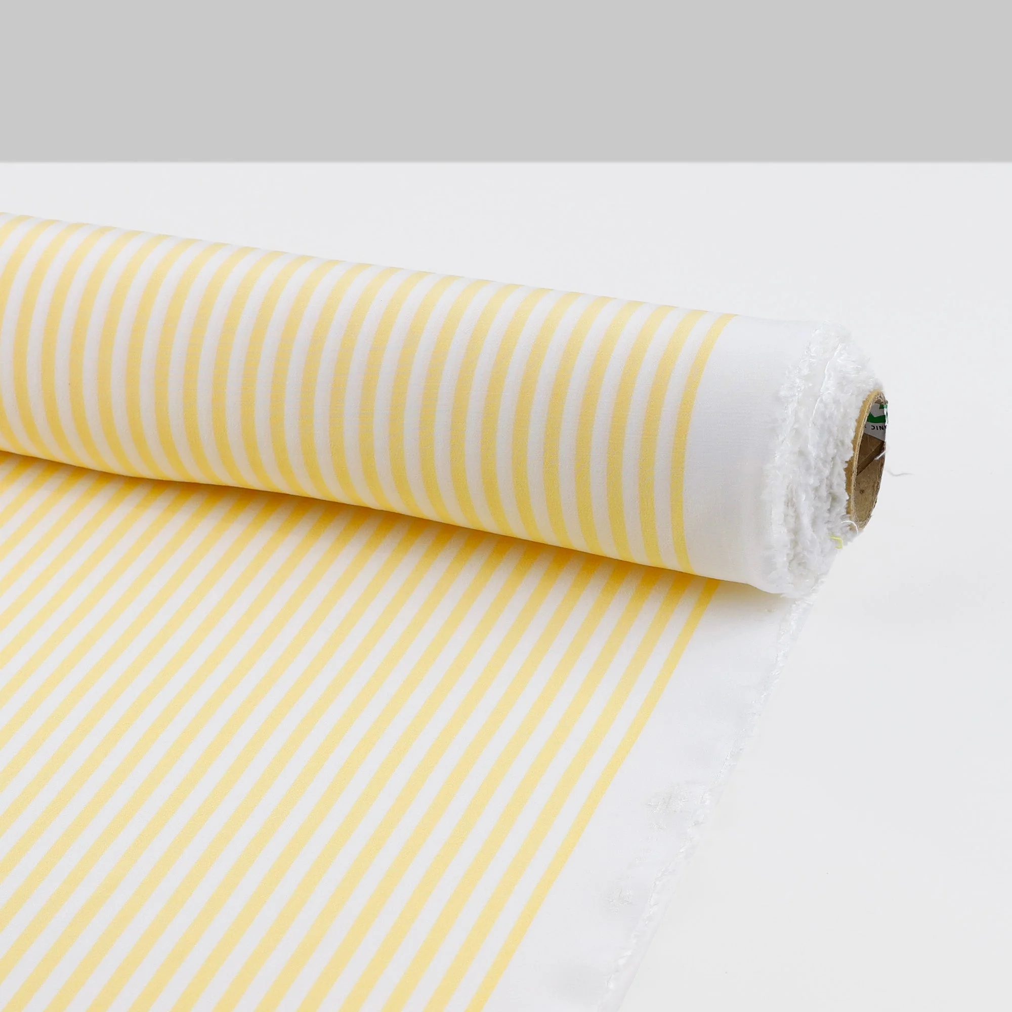 Candy Stripe Viscose Challis - Banana - Image 3