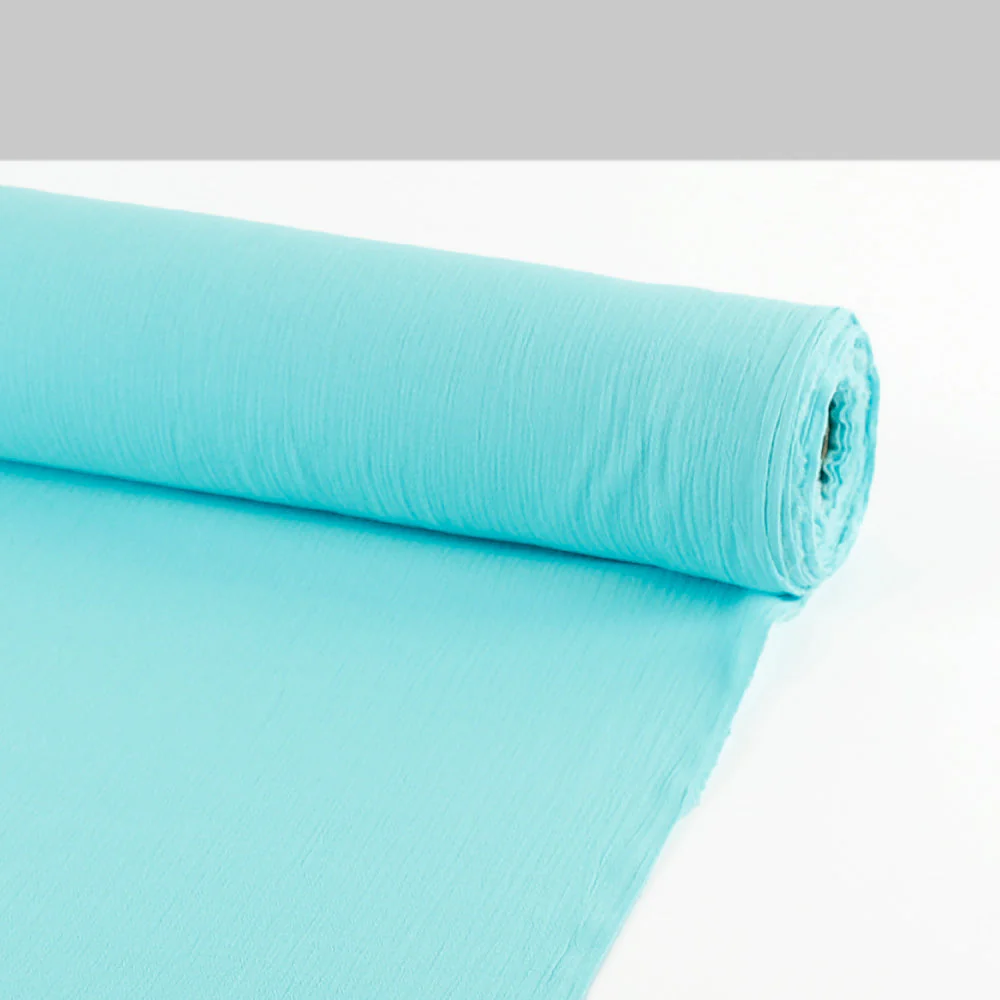 Cotton Muslin - Aqua - Image 3