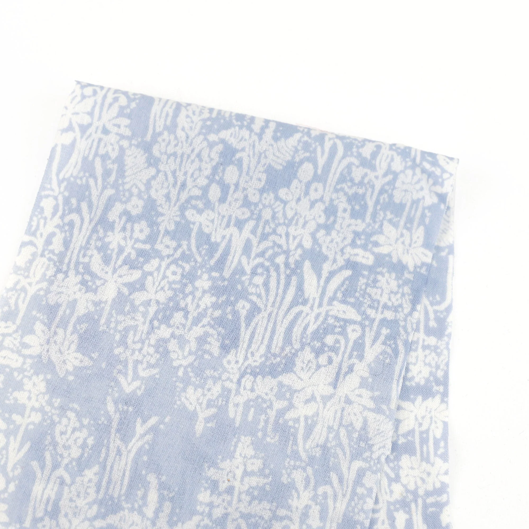 Cotton Muslin - Blue Garden