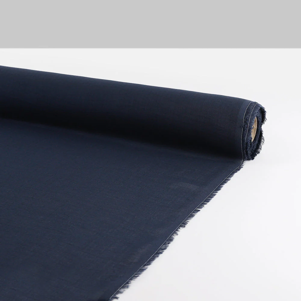 Cotton Muslin - Marine - Image 3