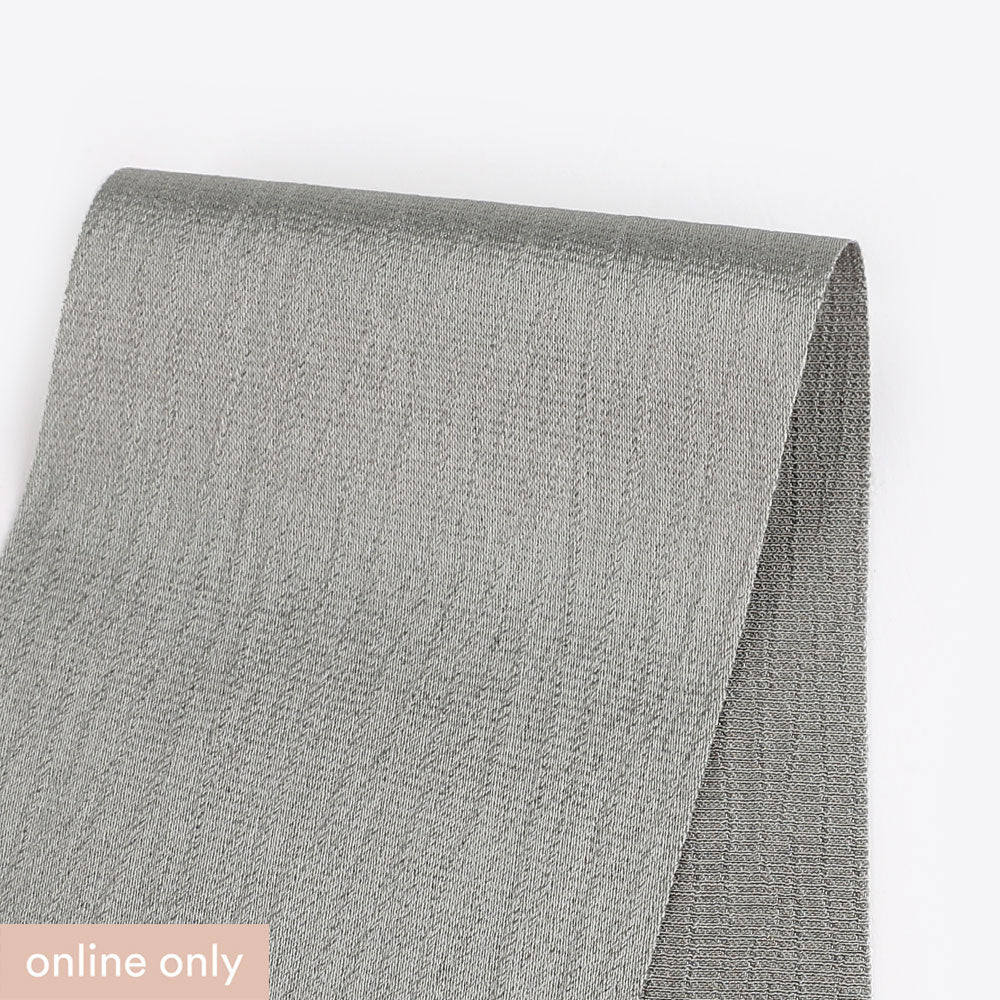 Crinkle Viscose/Rayon Satin - Nickel