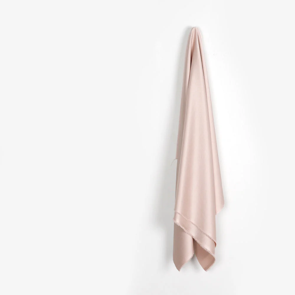 Double Faced Poly Satin - Calamine - Image 2