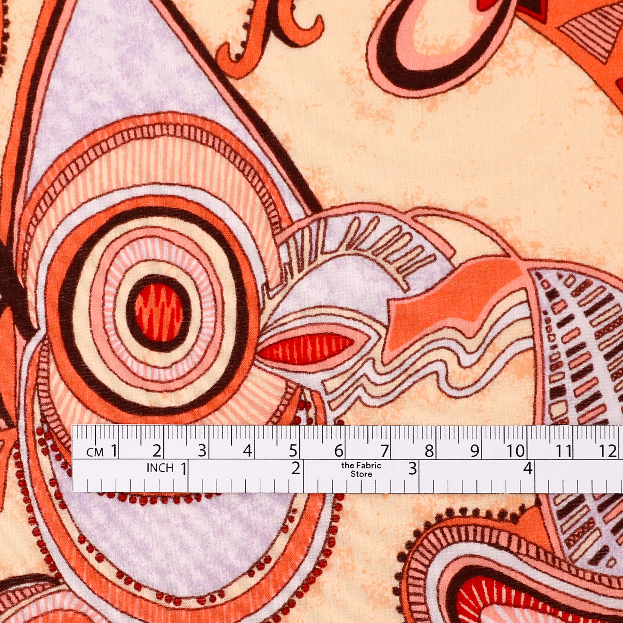 Eye Of The Strawberry Cotton Voile - Cream - Image 4