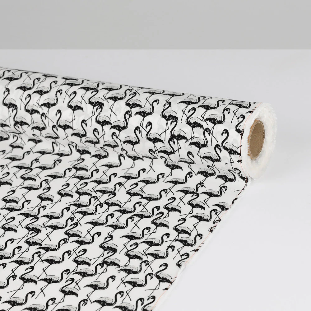 Flamingo Rayon Challis - Black - Image 3