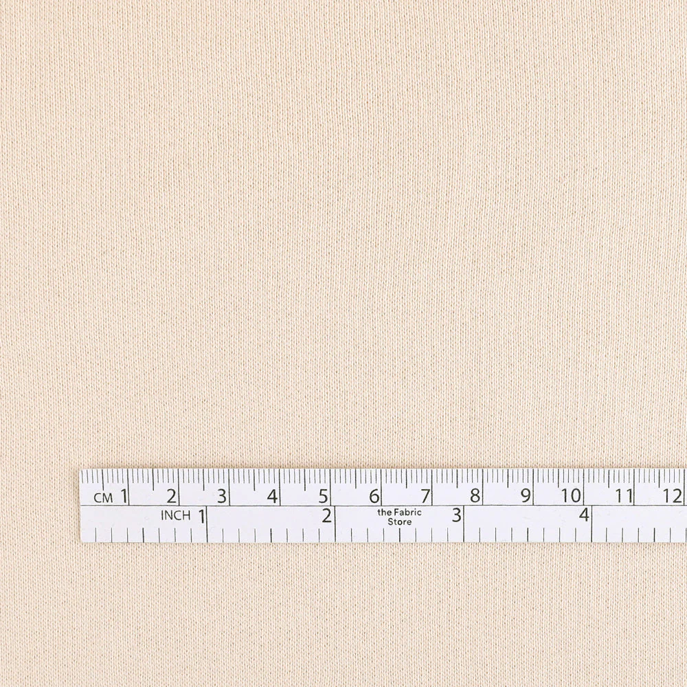 Organic Cotton Sweatshirting - Vanilla - Image 4