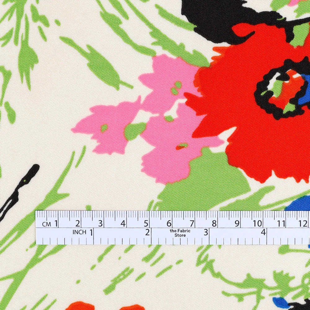 Harvest Bouquet Poly Twill - Apple - Image 4