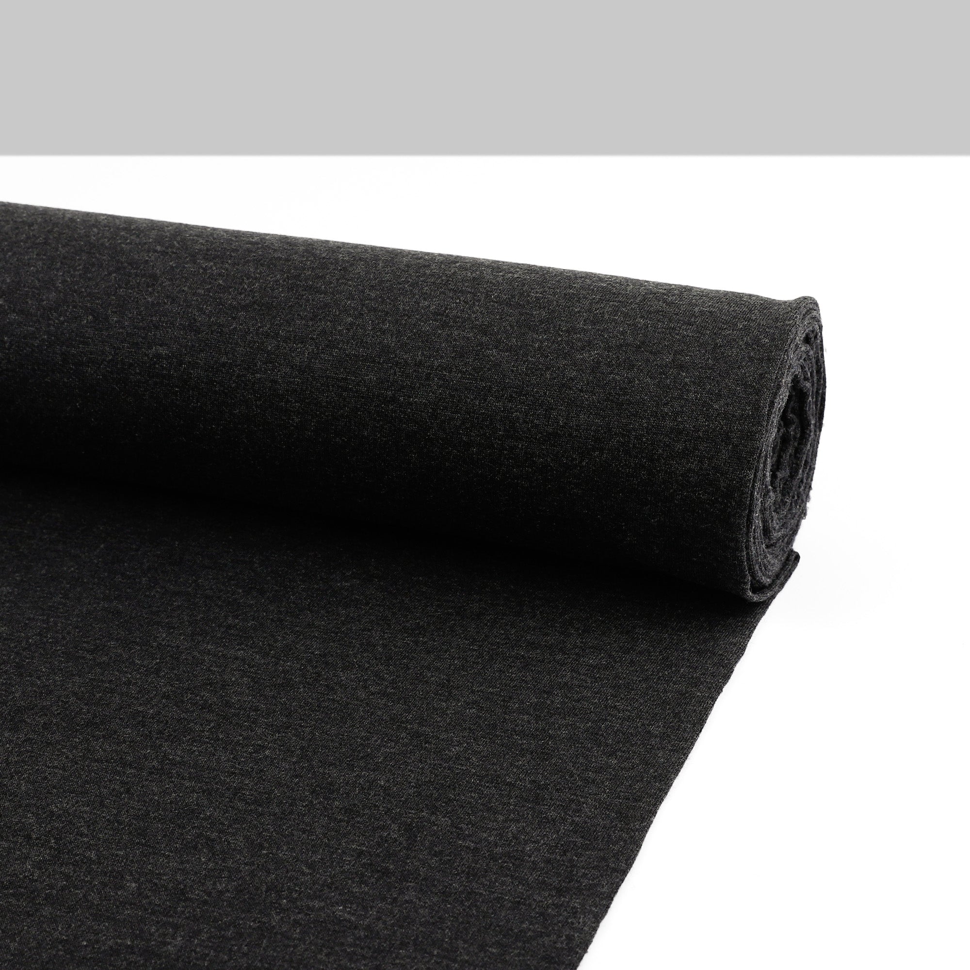 Heavyweight Merino Sweatshirting - Coal - Image 3