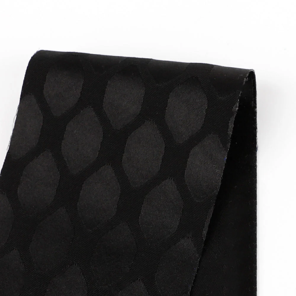 Hexagon Cotton/Poly Jacquard - Black
