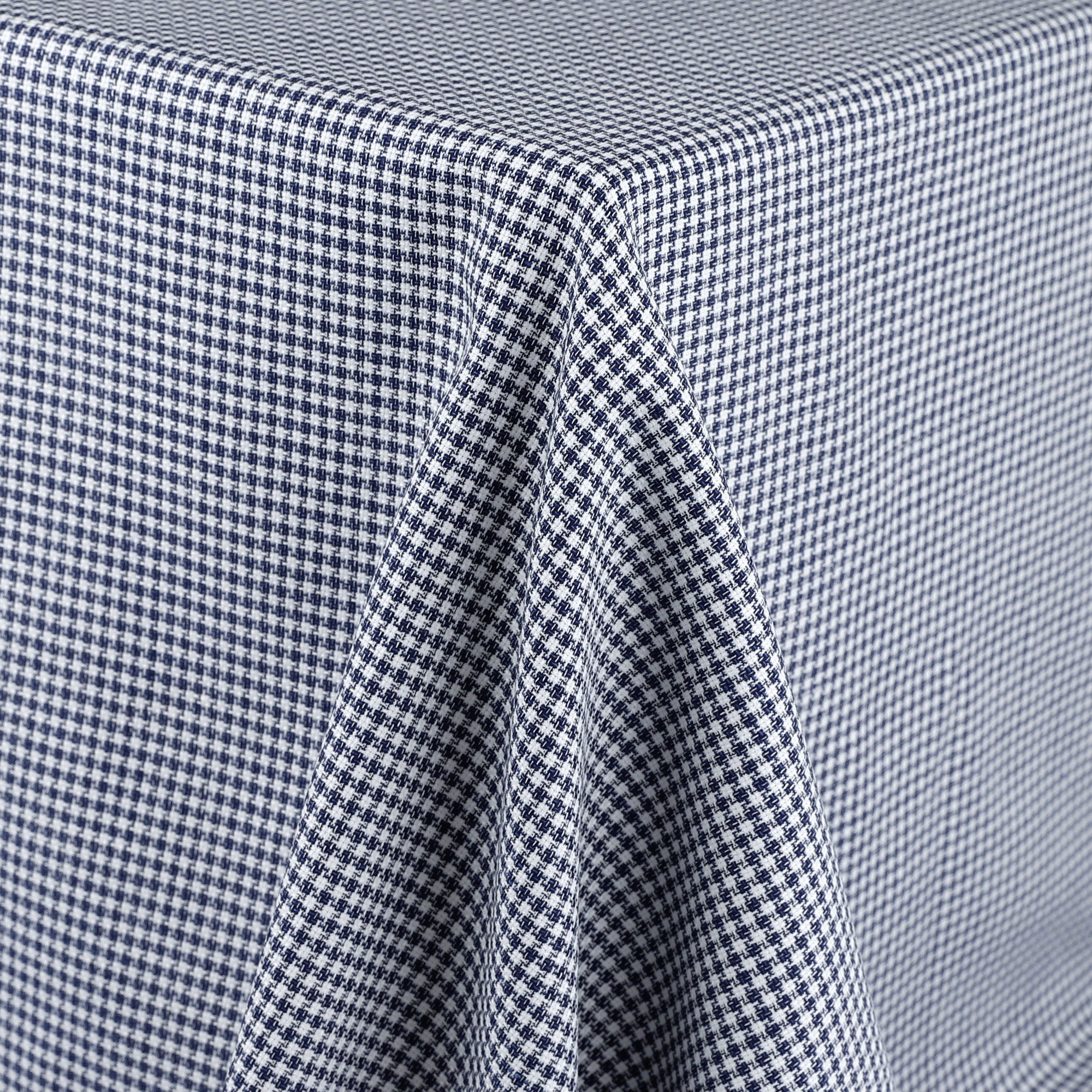Houndstooth Cotton Suiting - Navy - Image 2