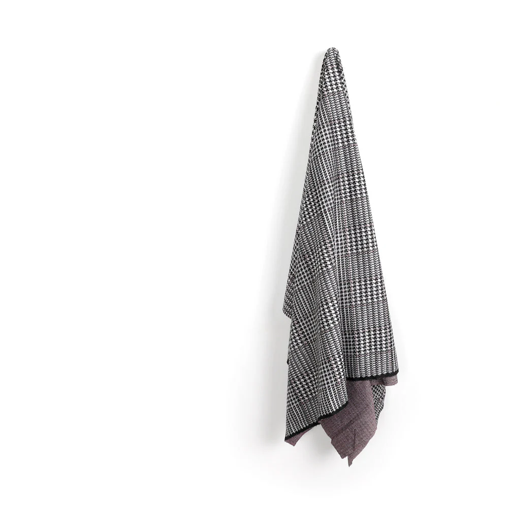 Houndstooth Knit Jacquard - Black - Image 2