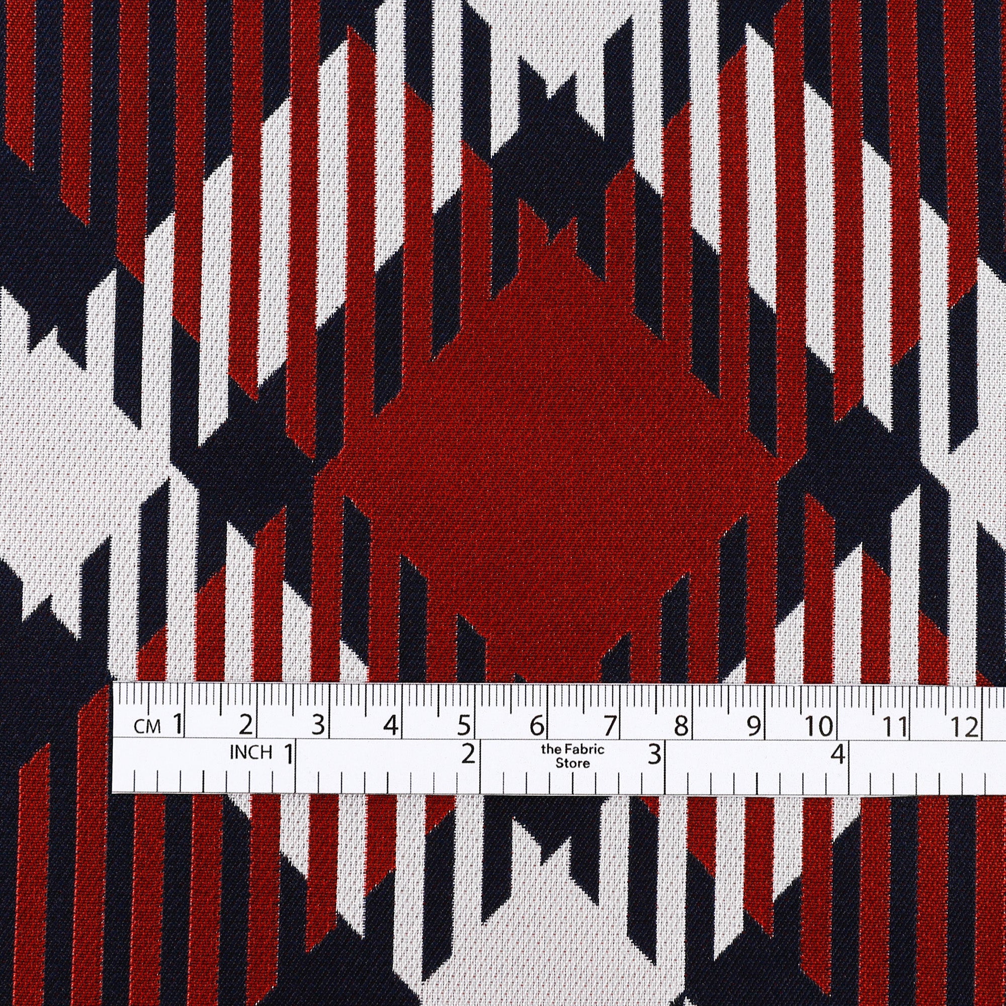 Jumbo Plaid Jacquard - Navy/Red - Image 4