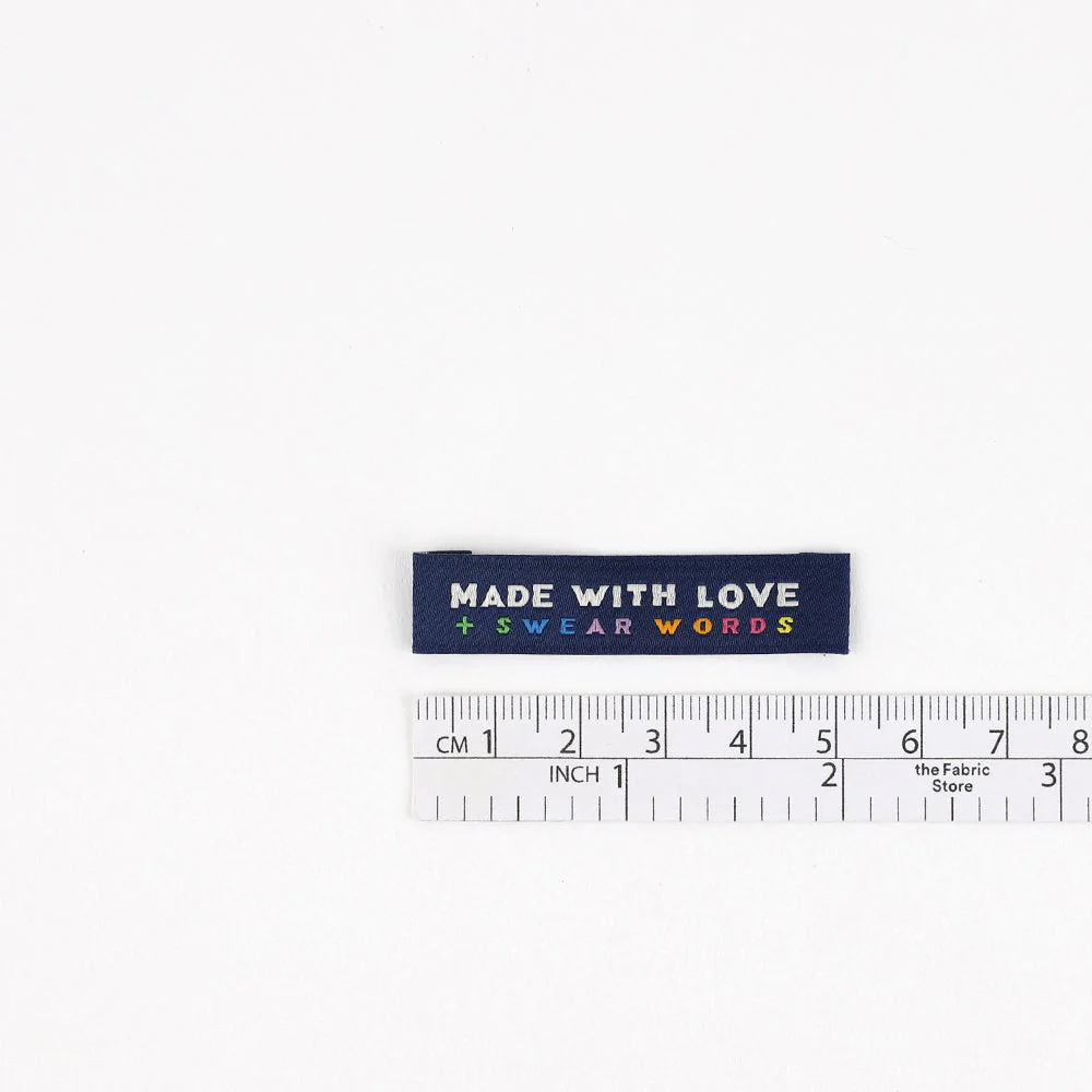 KATM Woven Labels - Made With Love & Swear Words - Image 3