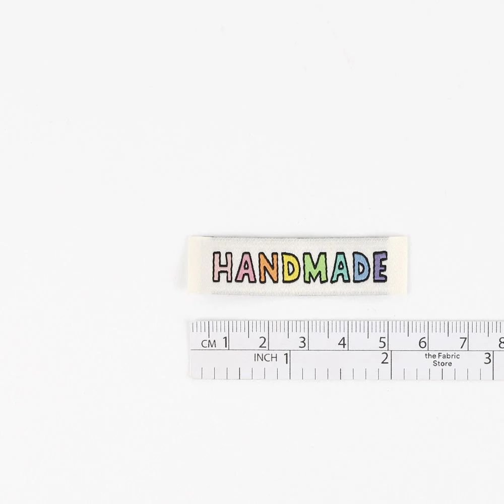KATM Woven Labels - Rainbow Handmade (cream) - Image 2