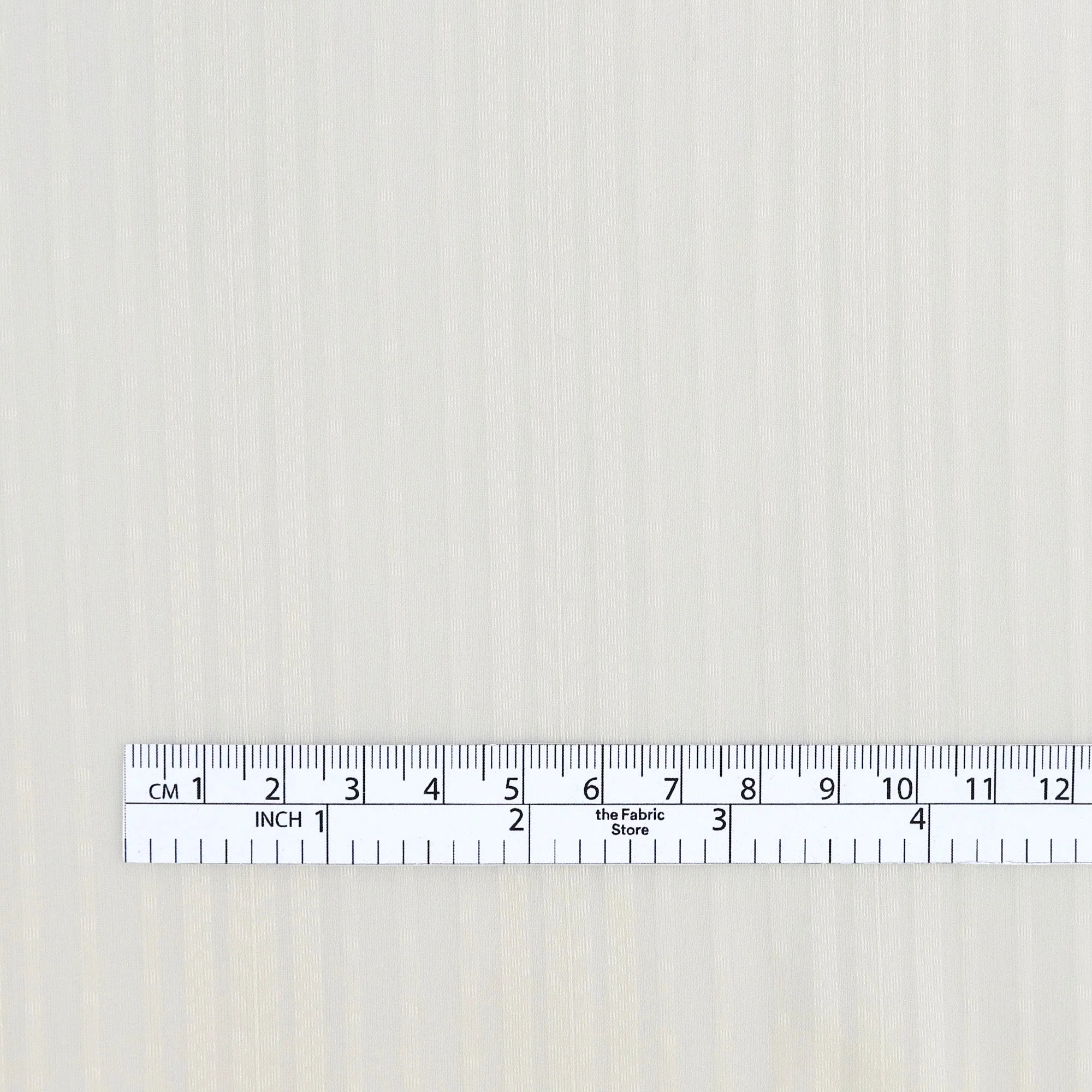 Leaf Stripe Silk/Cotton - Ivory - Image 4
