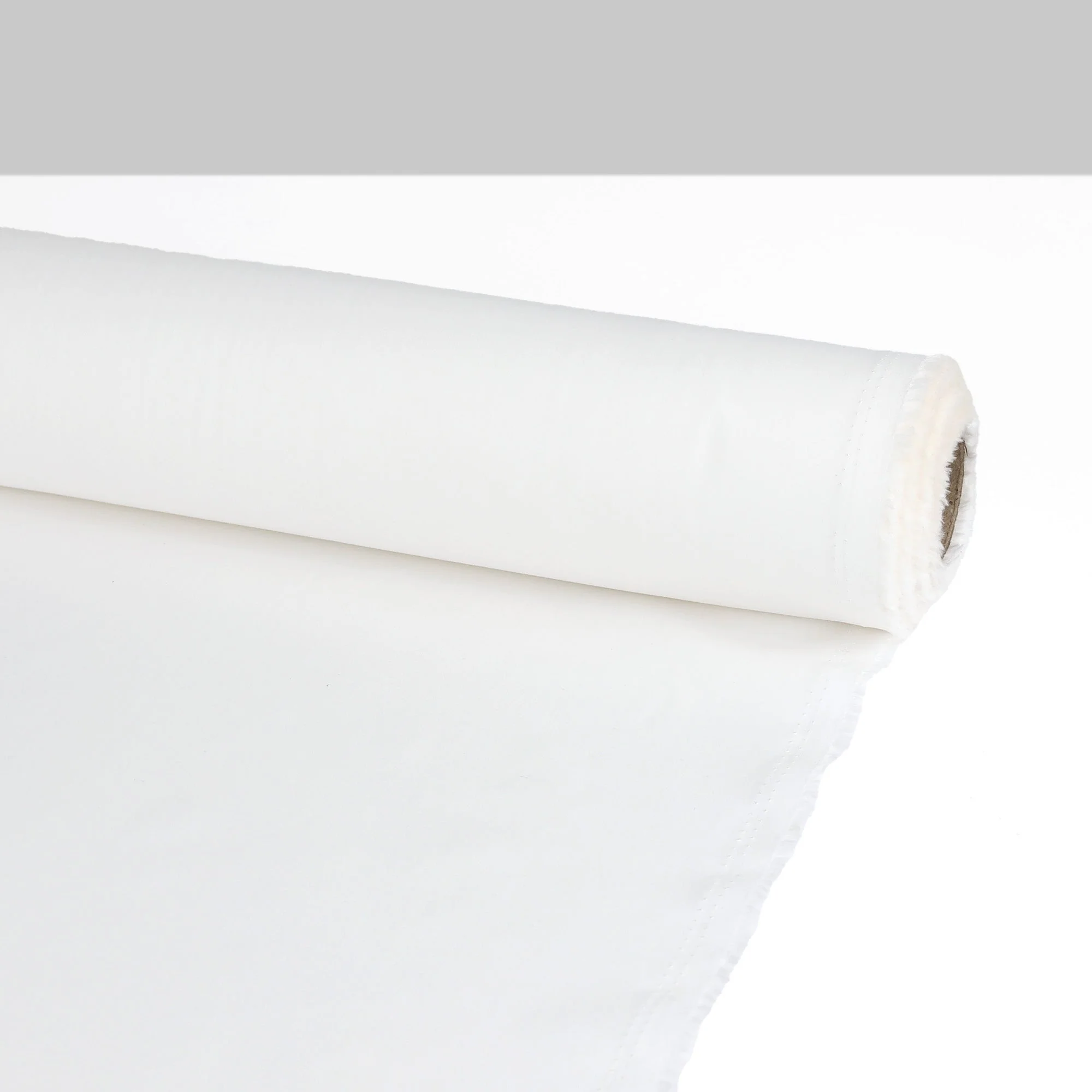 Lightweight Plain Cotton Poplin - White - Image 3