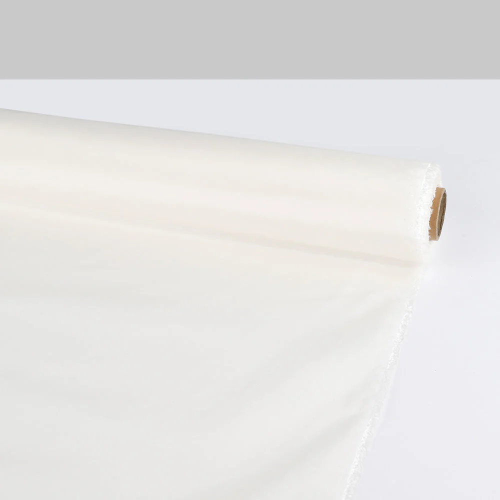 Lightweight Viscose Taffeta - Light Ivory - Image 3