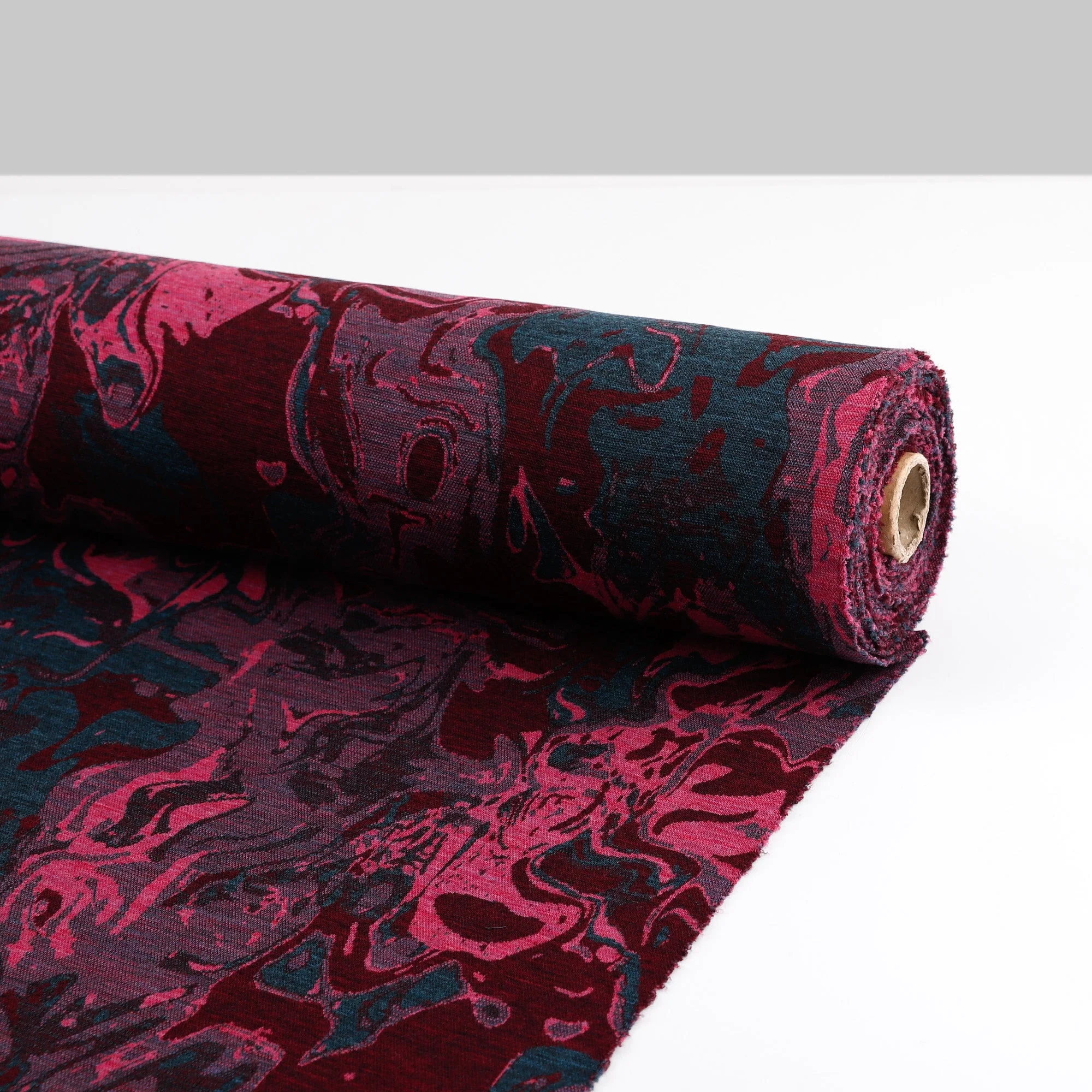 Marbled Magma Merino Jacquard - Jewel - Image 3