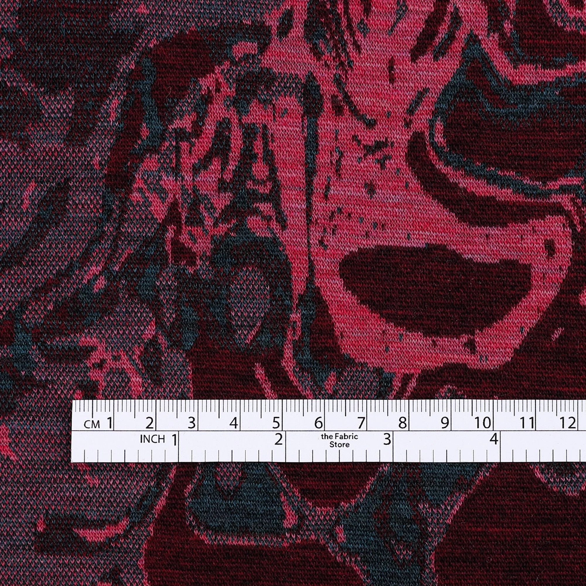 Marbled Magma Merino Jacquard - Jewel - Image 4