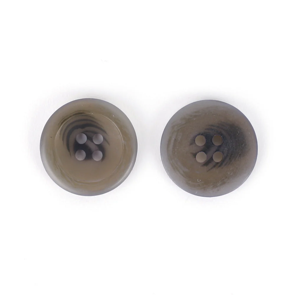 Matt Translucent Button 23mm - Pebble - Image 2