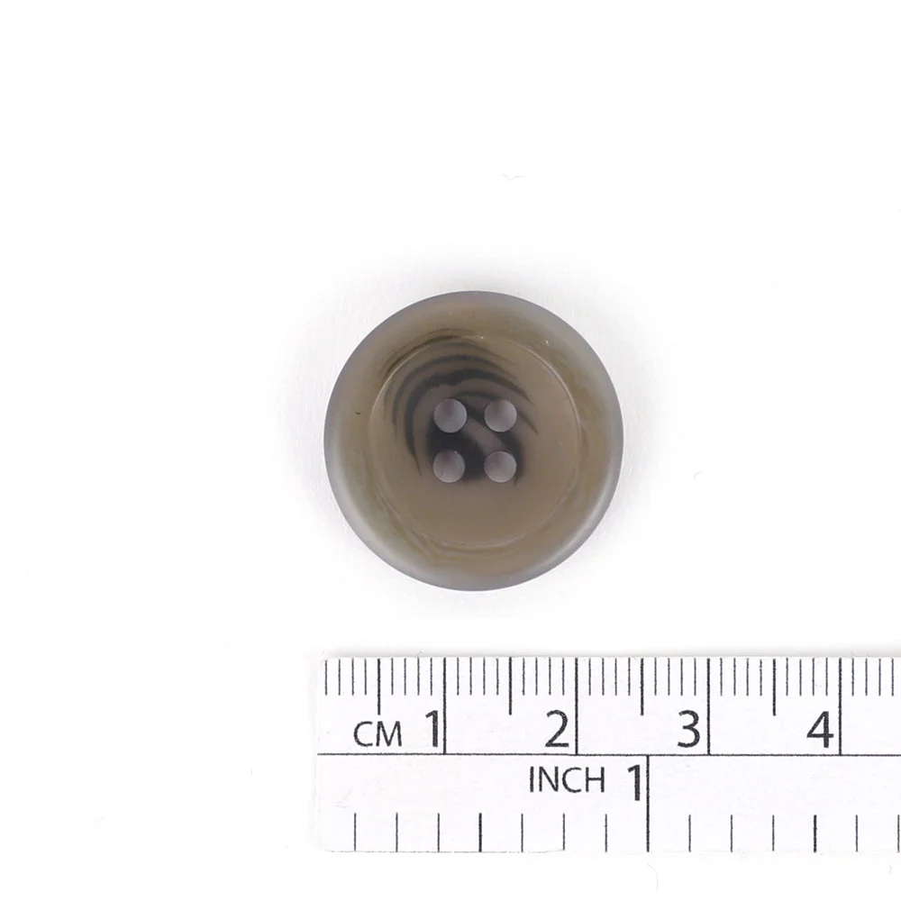 Matt Translucent Button 23mm - Pebble - Image 3