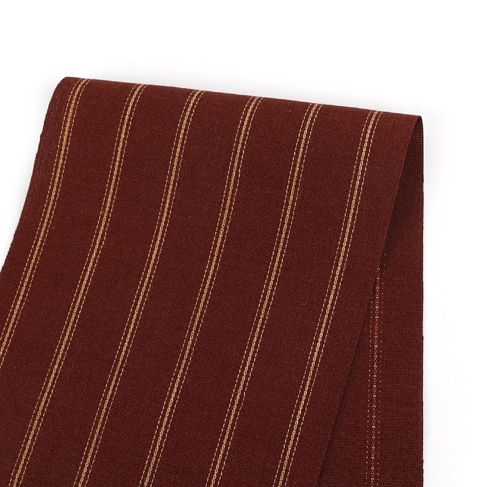 Micro Chain Stripe Cotton/Rayon - Sumac