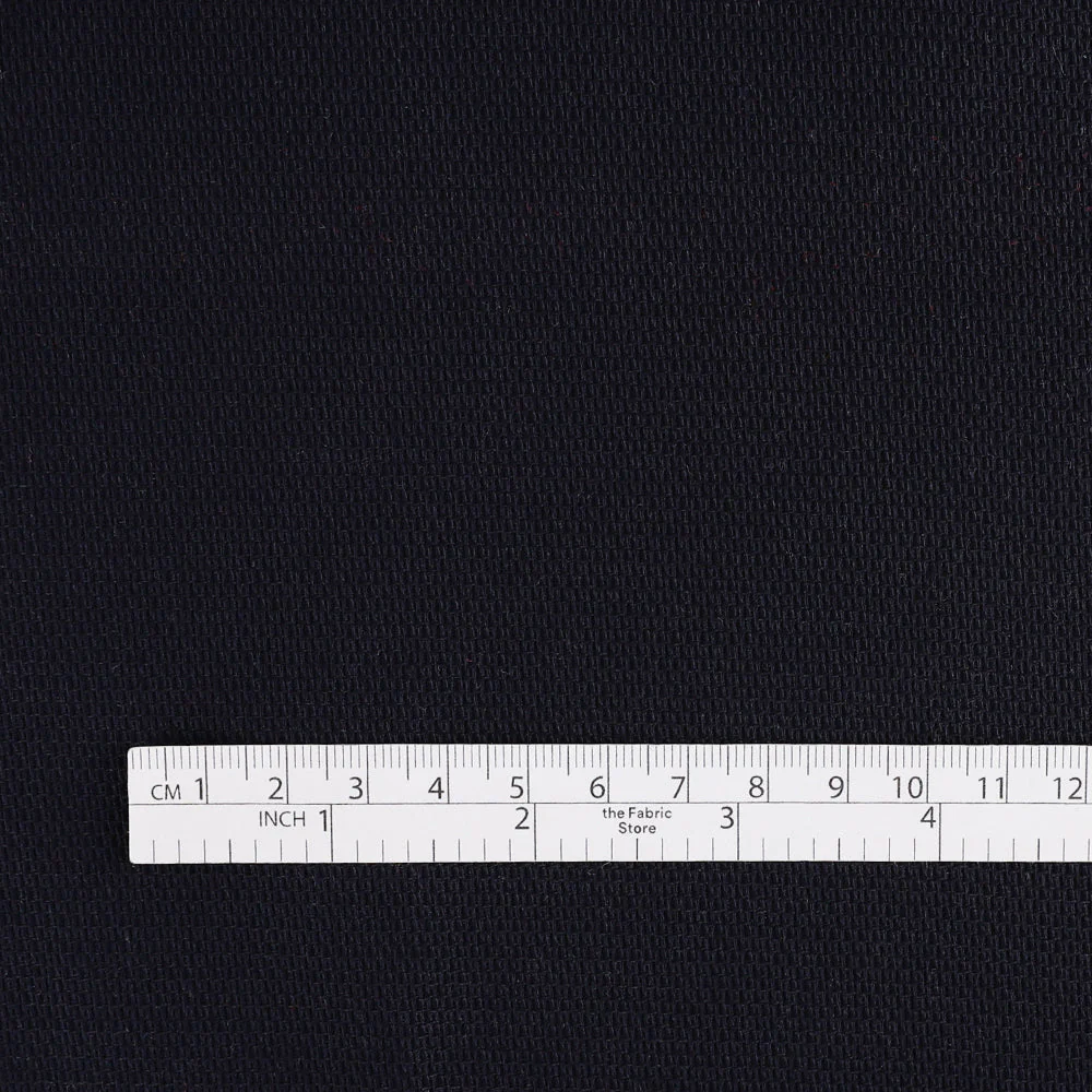 Micro Honeycomb Stretch Cotton - Ink - Image 4