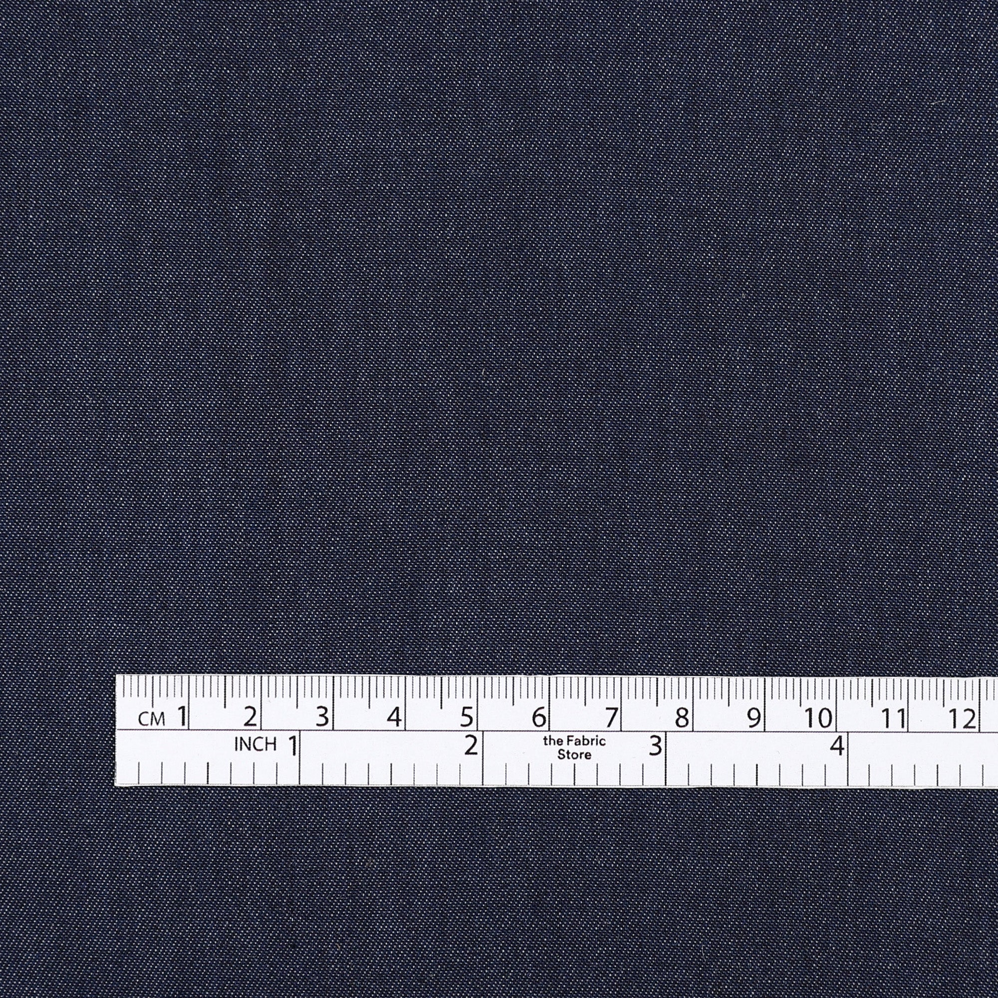 Midweight Cotton Chambray - Dark Indigo - Image 4