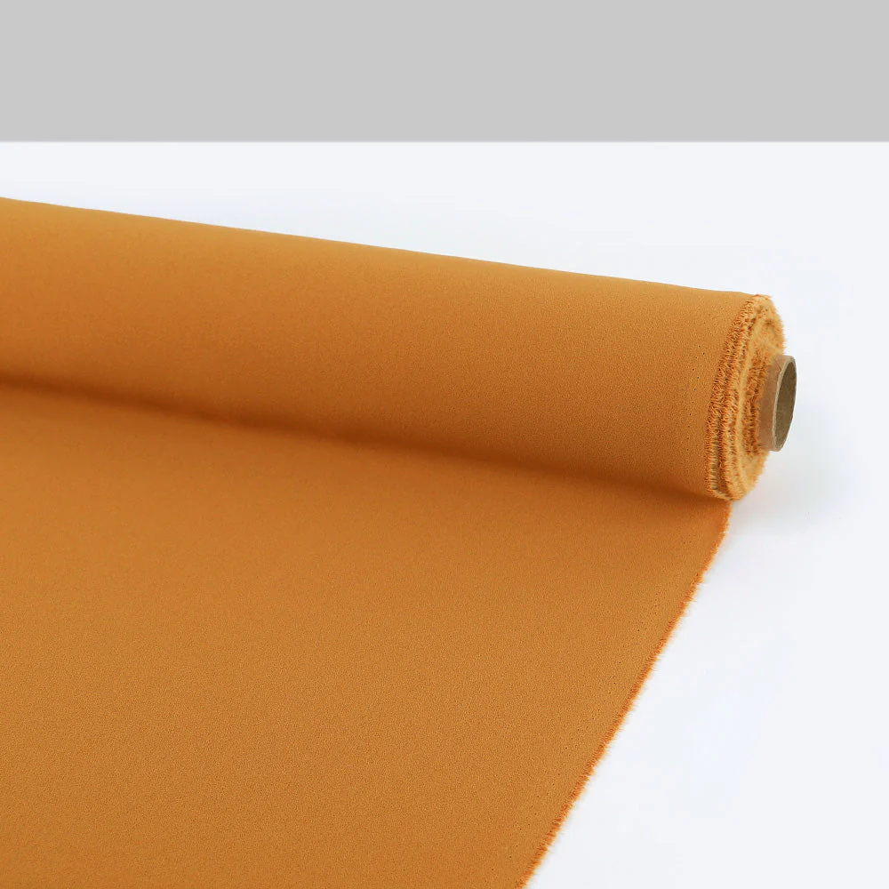 Midweight Poly Crepe - Kumquat - Image 3