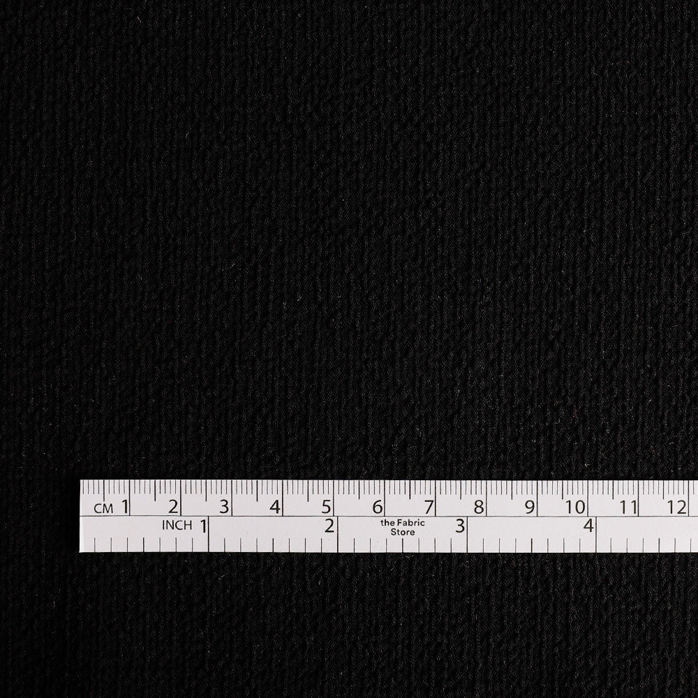 Mottled Suiting - Black - Image 4