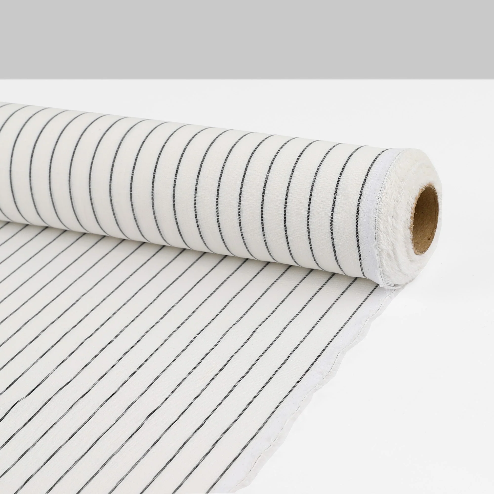 Music Stripe Cotton Muslin - White - Image 3