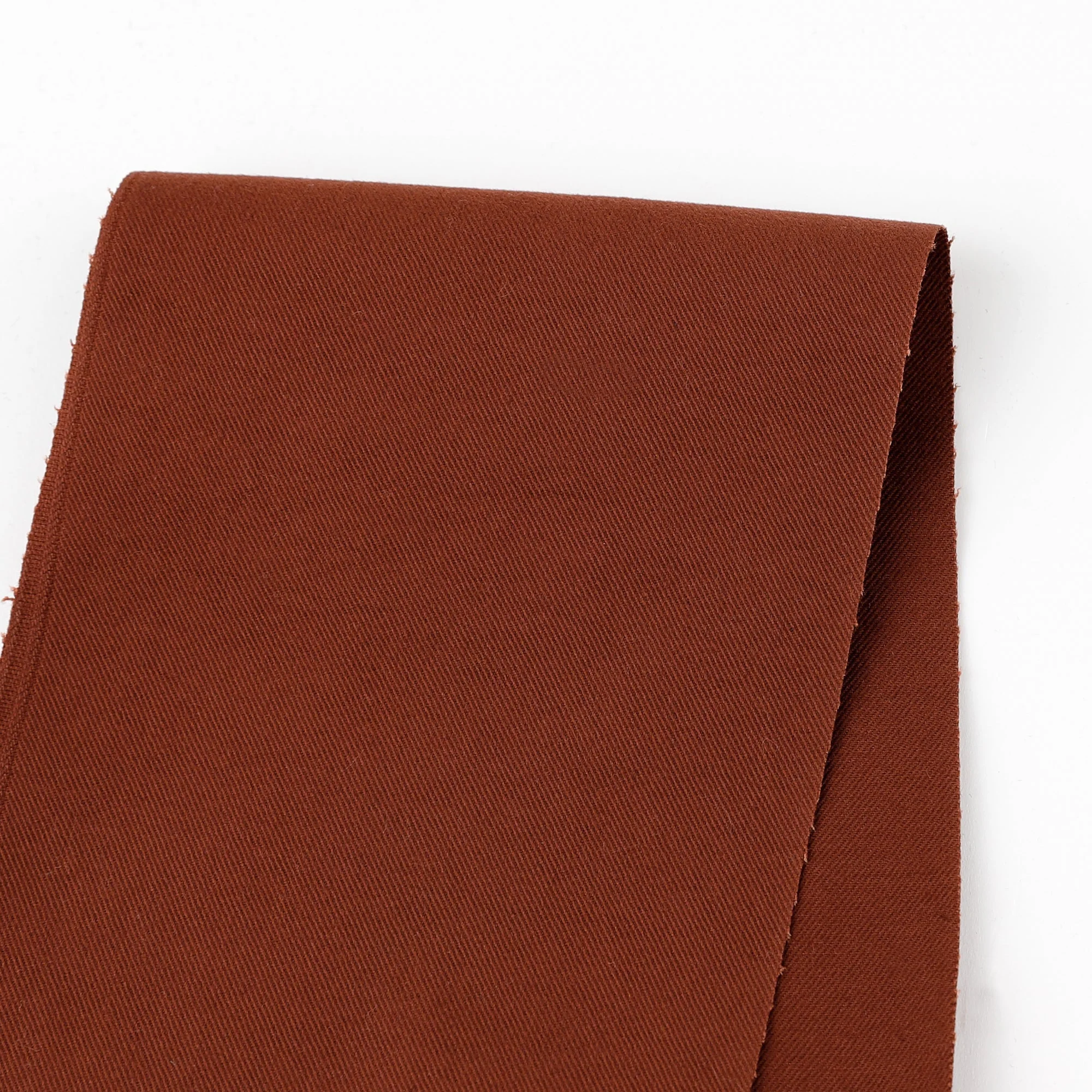 Narrow Stretch Cotton Twill - Burnt Umber