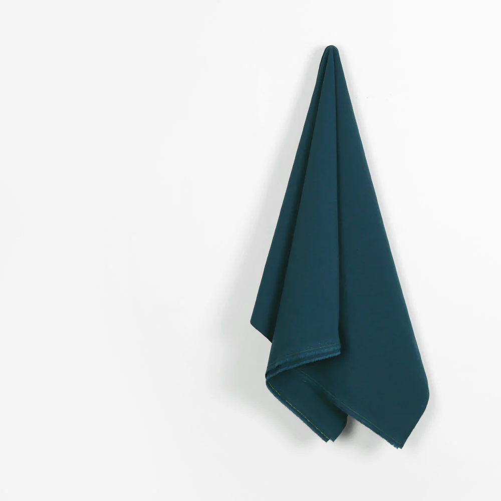 Narrow Stretch Cotton Twill - Deep Sea - Image 2