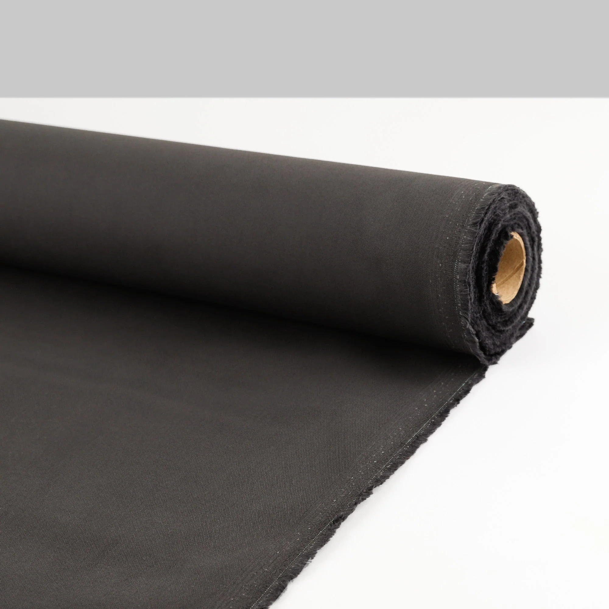Narrow Stretch Cotton Twill - Shark - Image 3