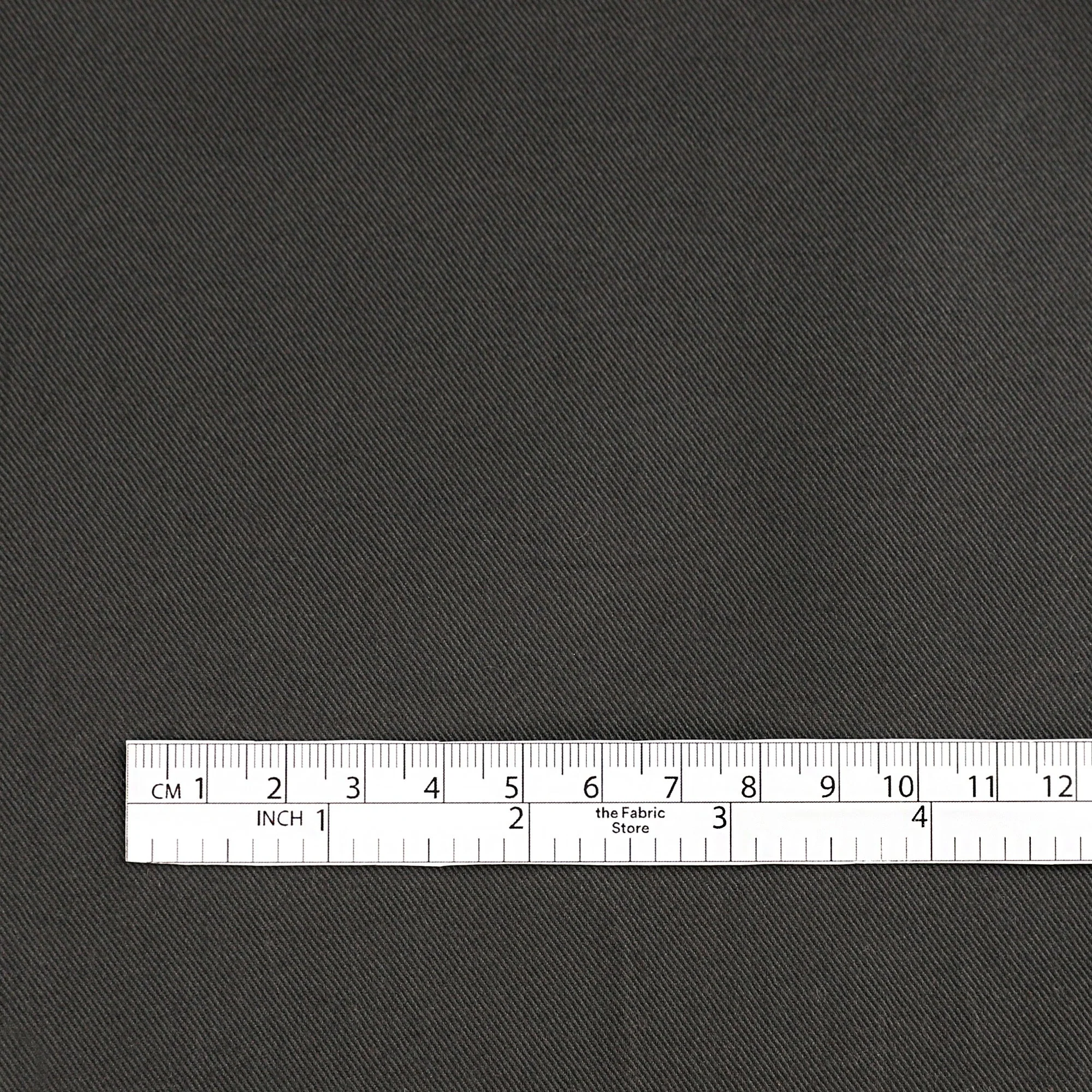 Narrow Stretch Cotton Twill - Shark - Image 4