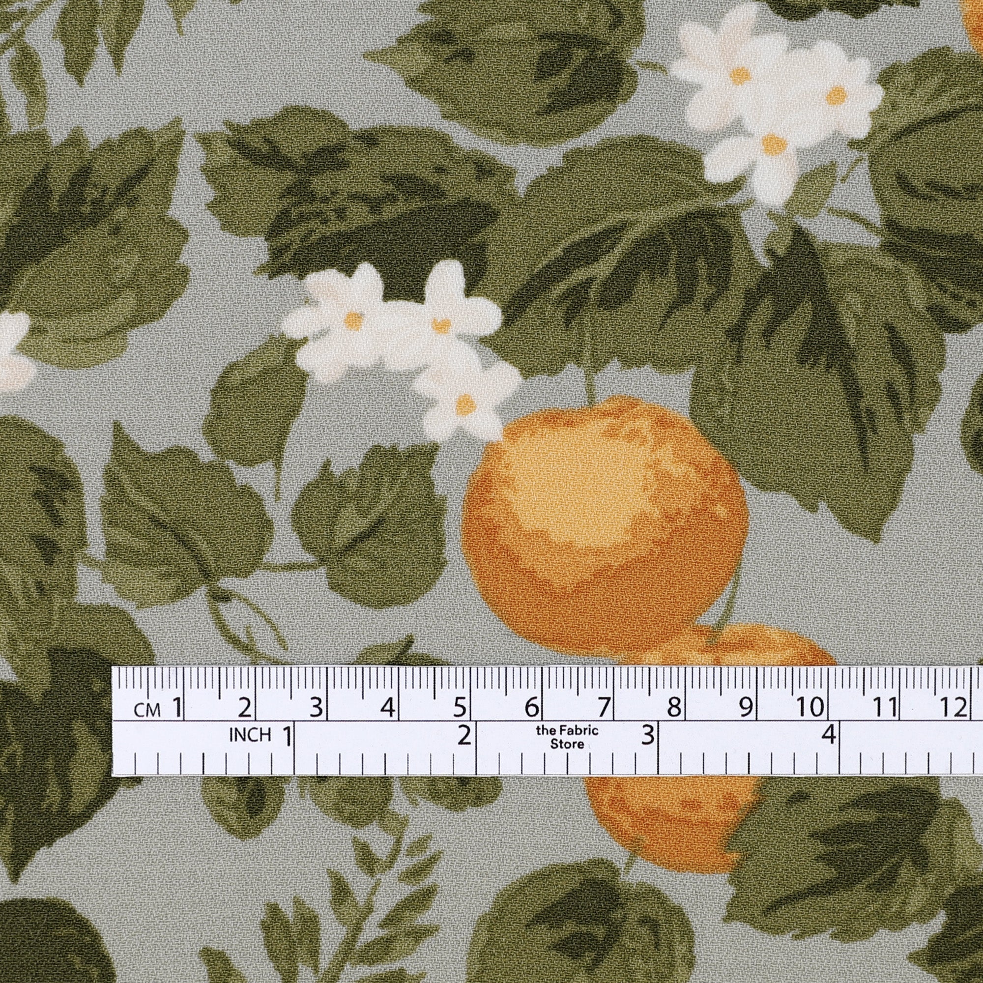 Orange Tree Viscose/Rayon Crepe - Mist - Image 4