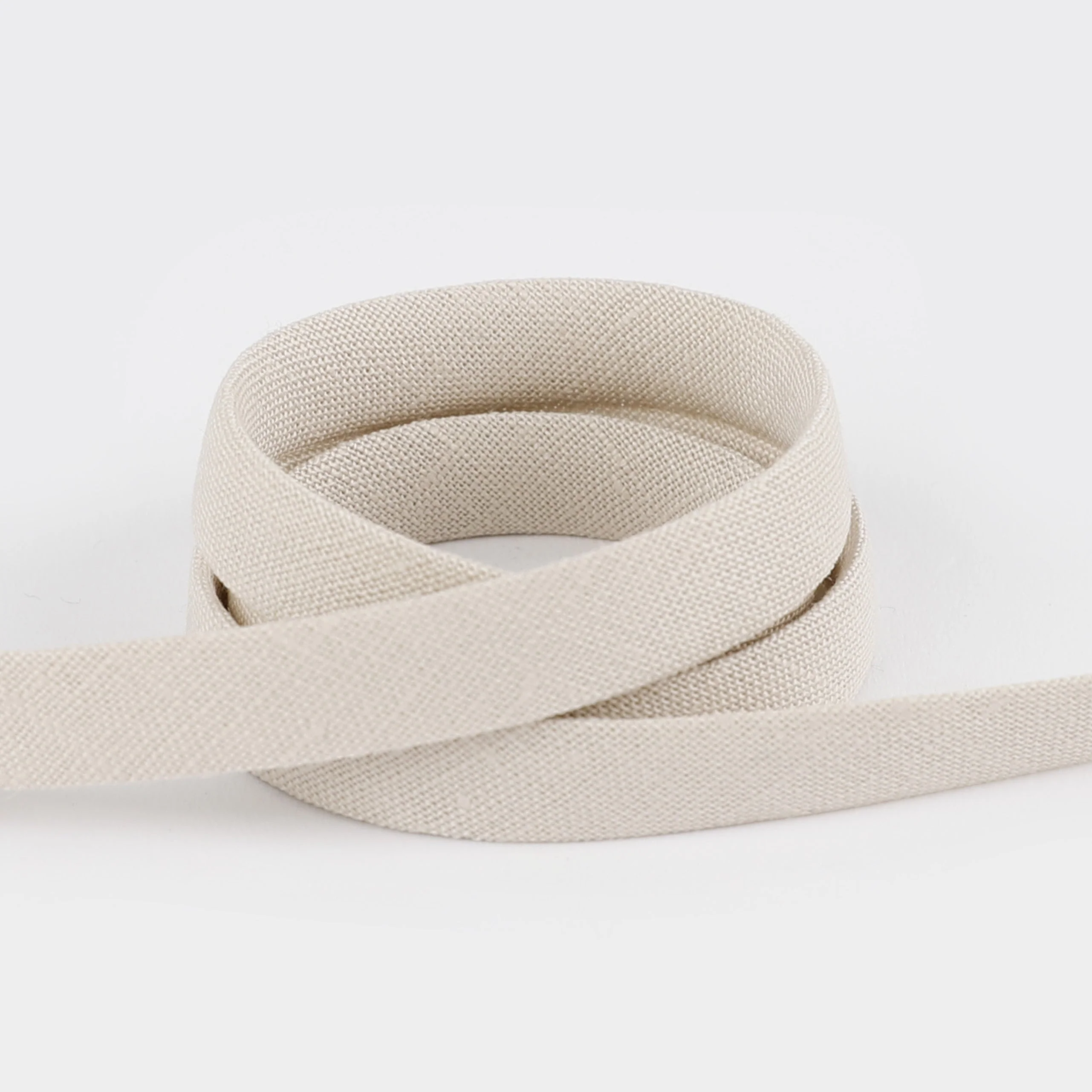 Organic Linen Bias Binding - Bone - Image 2