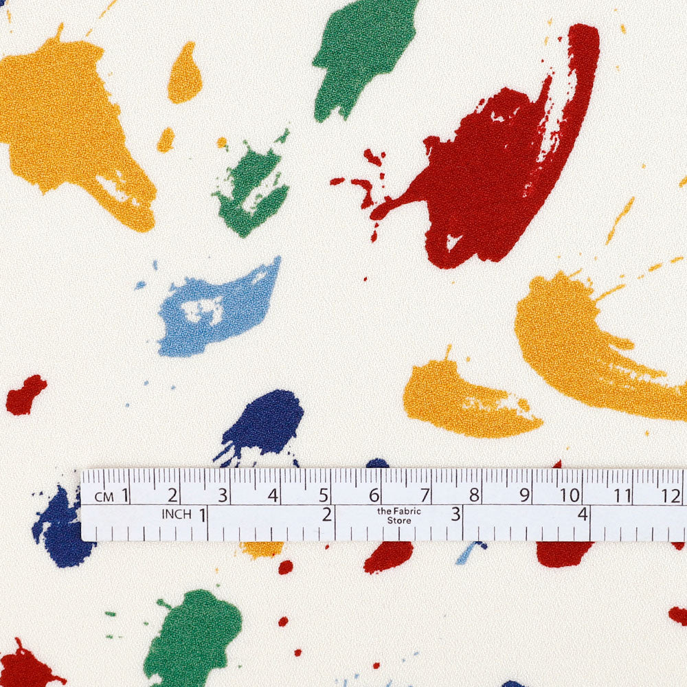 Paint Splat Viscose/Rayon Crepe - Primary - Image 6