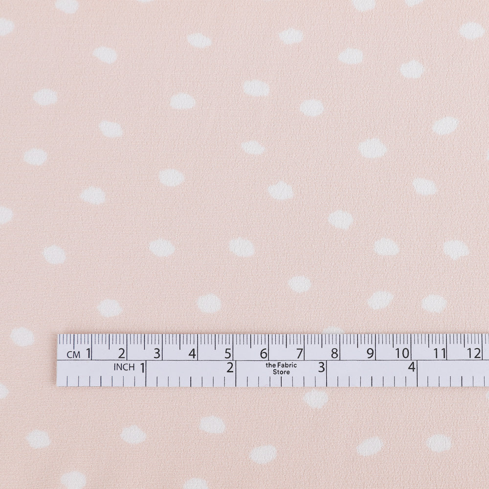 Painted Polka Dot Rayon Crepe - Shell - Image 4