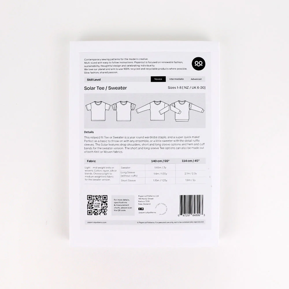 Papercut Patterns - Solar Tee/Sweater - Image 2