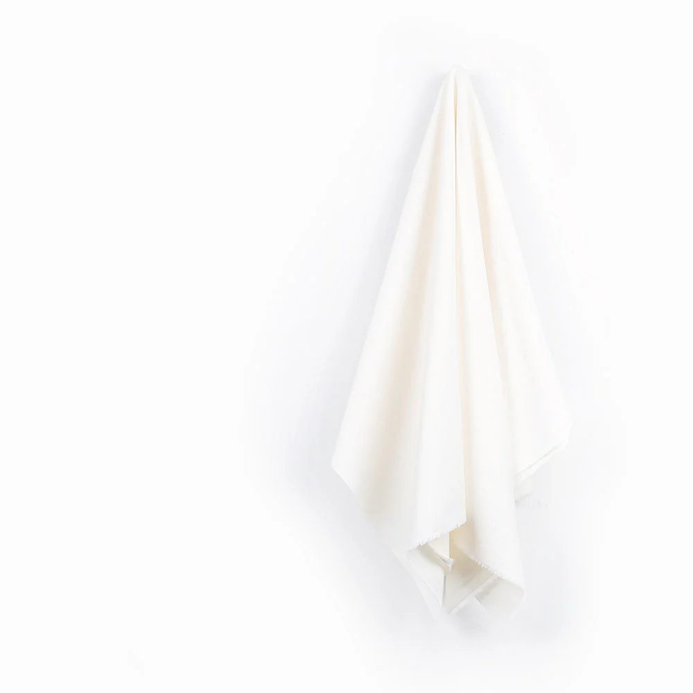 Peached Stretch Cotton/Rayon - Ivory PFD - Image 2