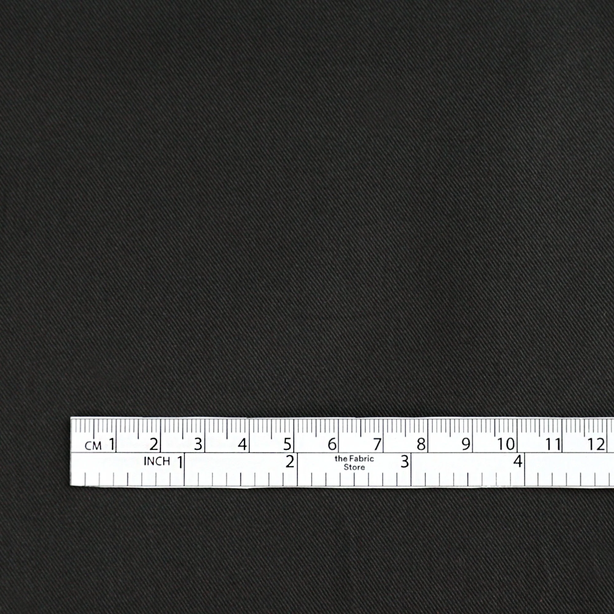 Peached Stretch Cotton Twill - Ebony - Image 4