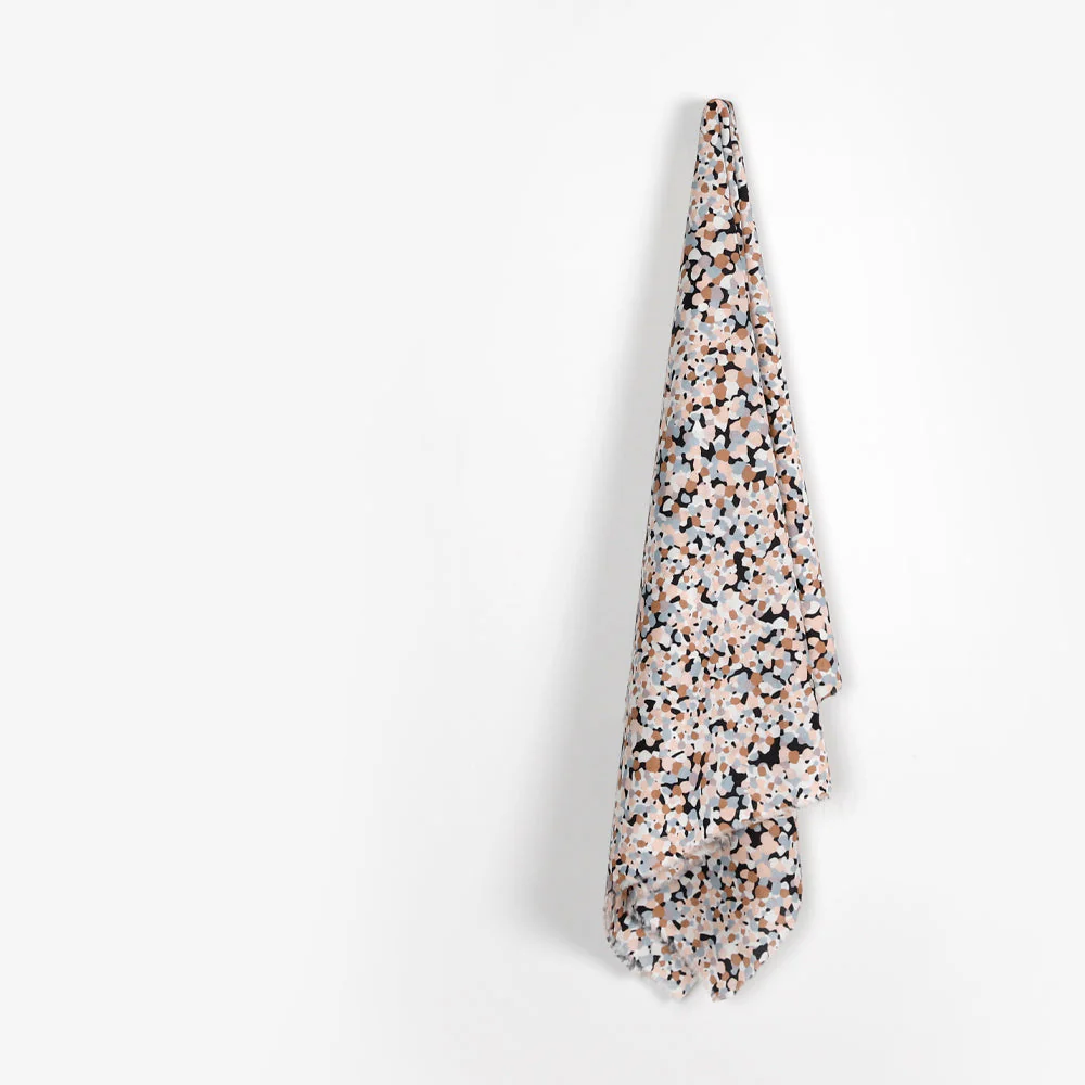 Pebble Print Cotton Shirting - Beach - Image 2